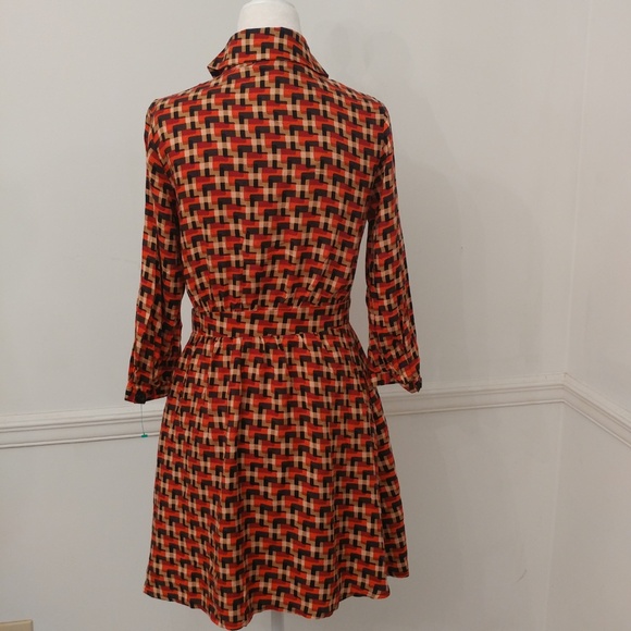Boutique Forever 21 Patterned Shirt Dress S/P NWOT - Picture 5 of 5